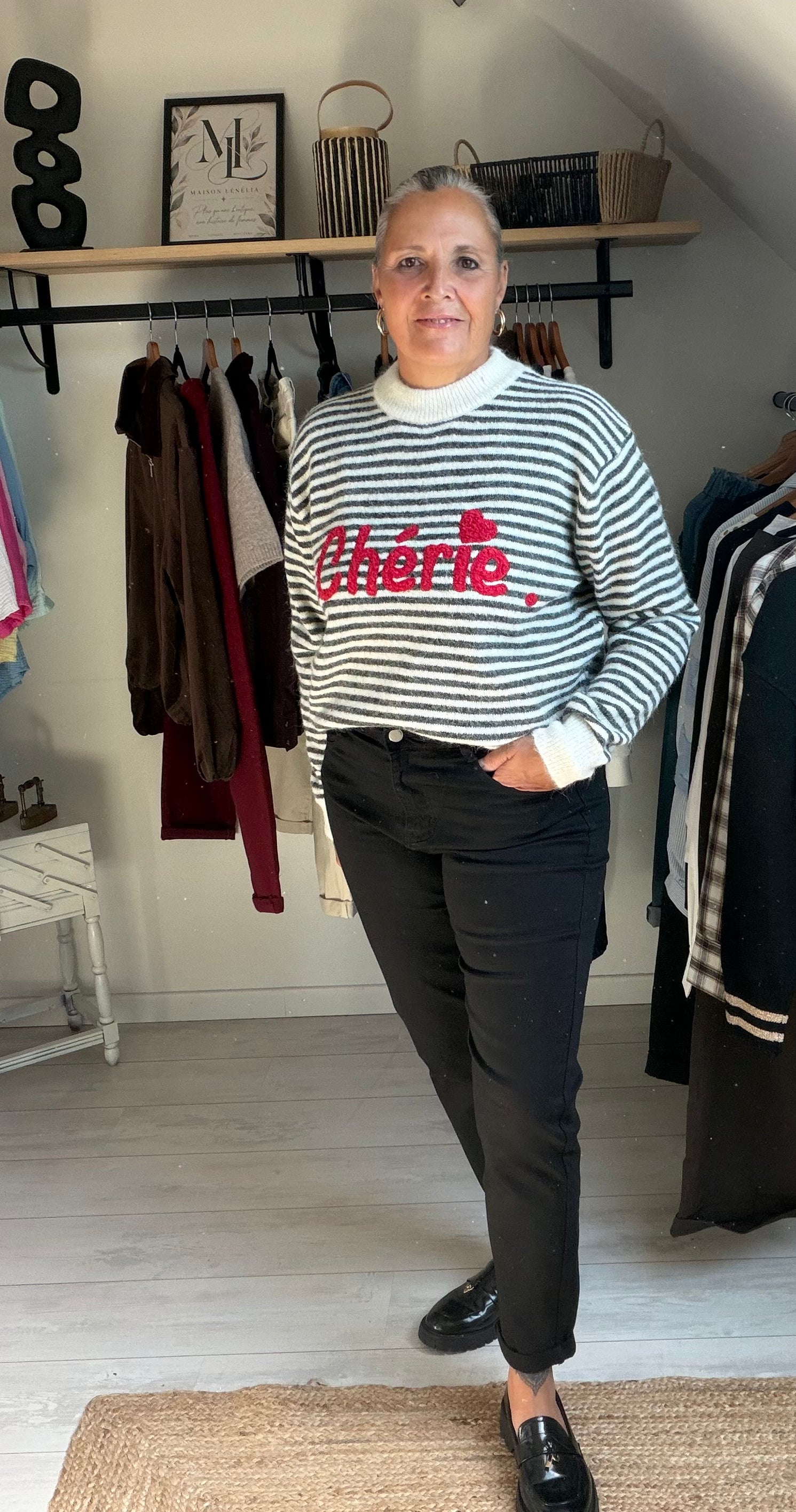Pull Rayé Chérie ❤️