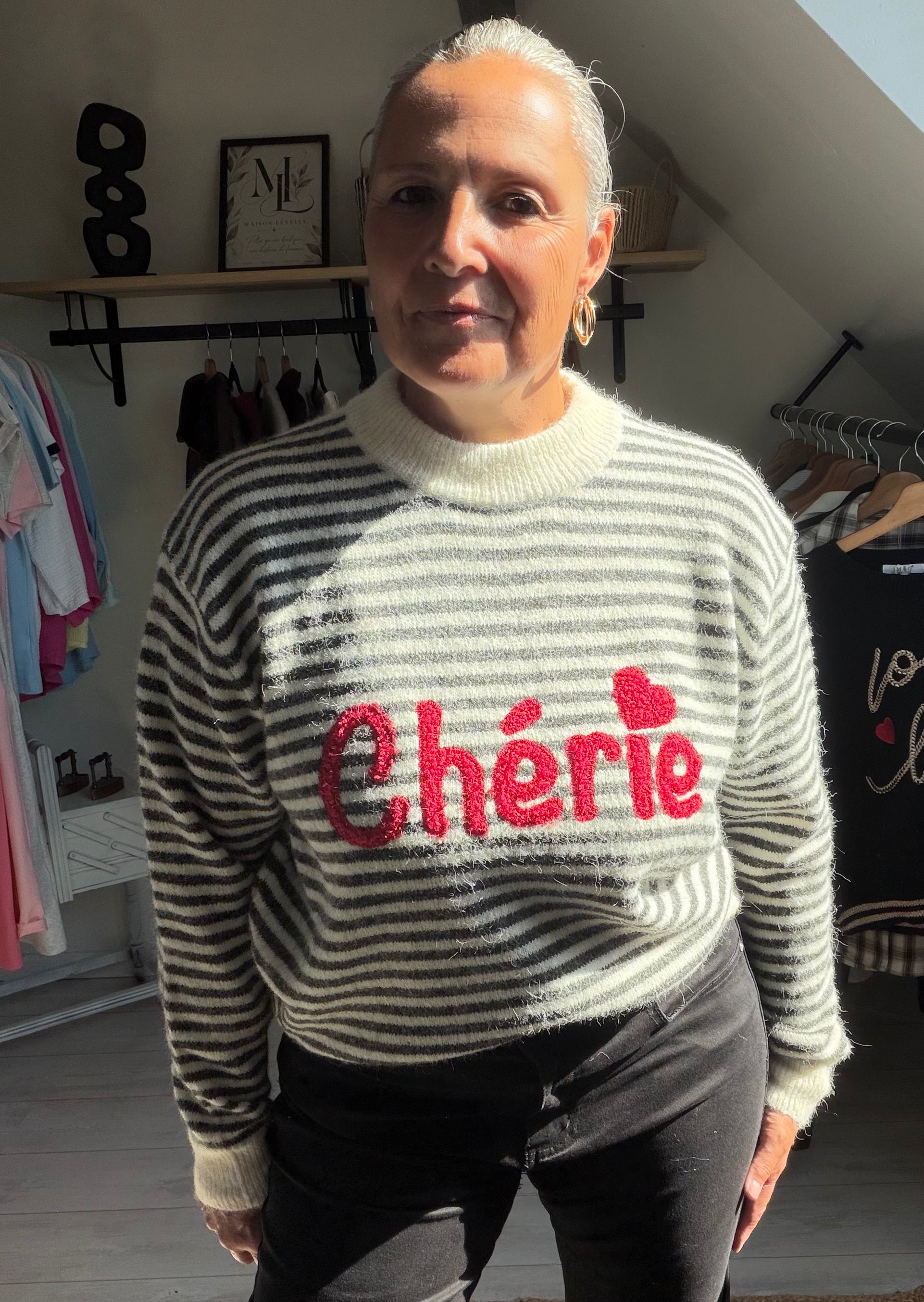 Pull Rayé Chérie ❤️