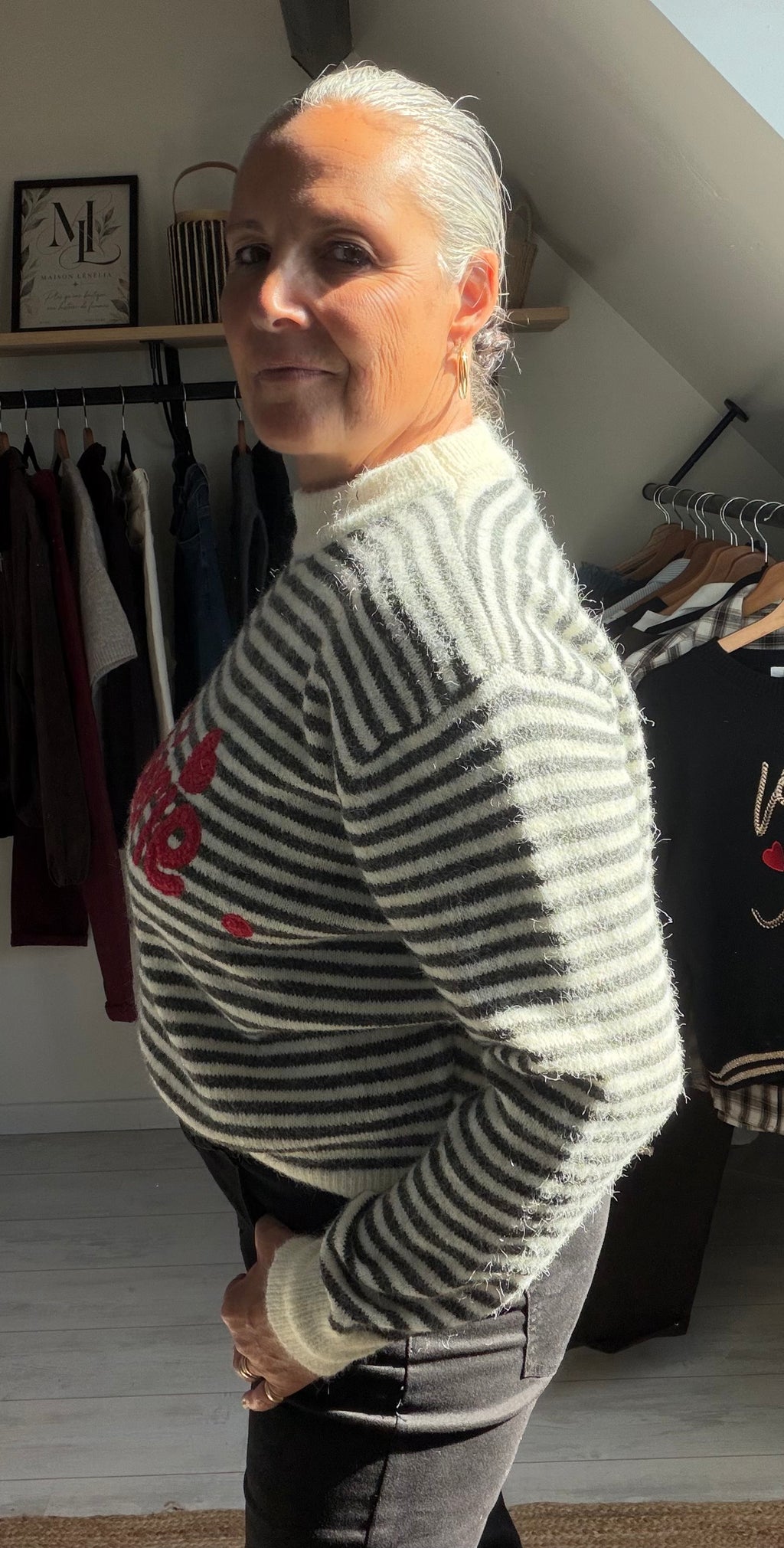 Pull Rayé Chérie ❤️