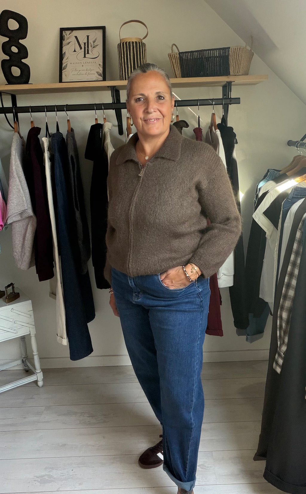 Gilet Alba – Chocolat