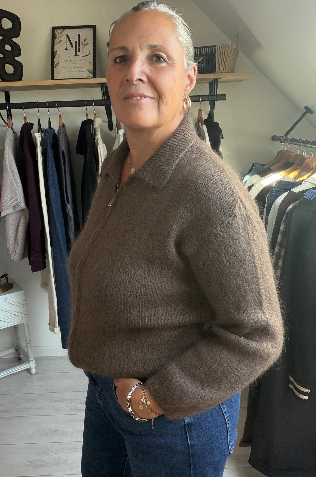 Gilet Alba – Chocolat