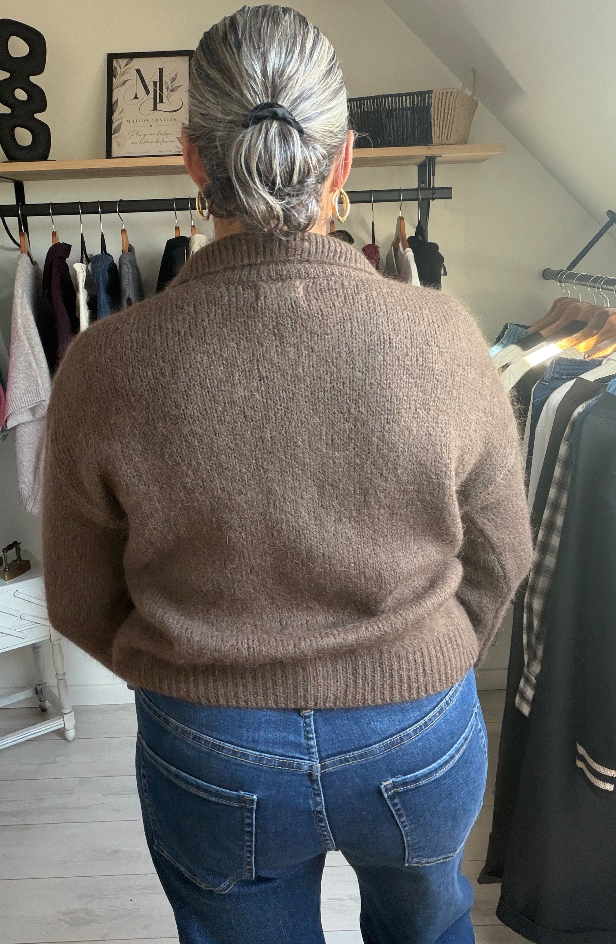 Gilet Alba – Chocolat