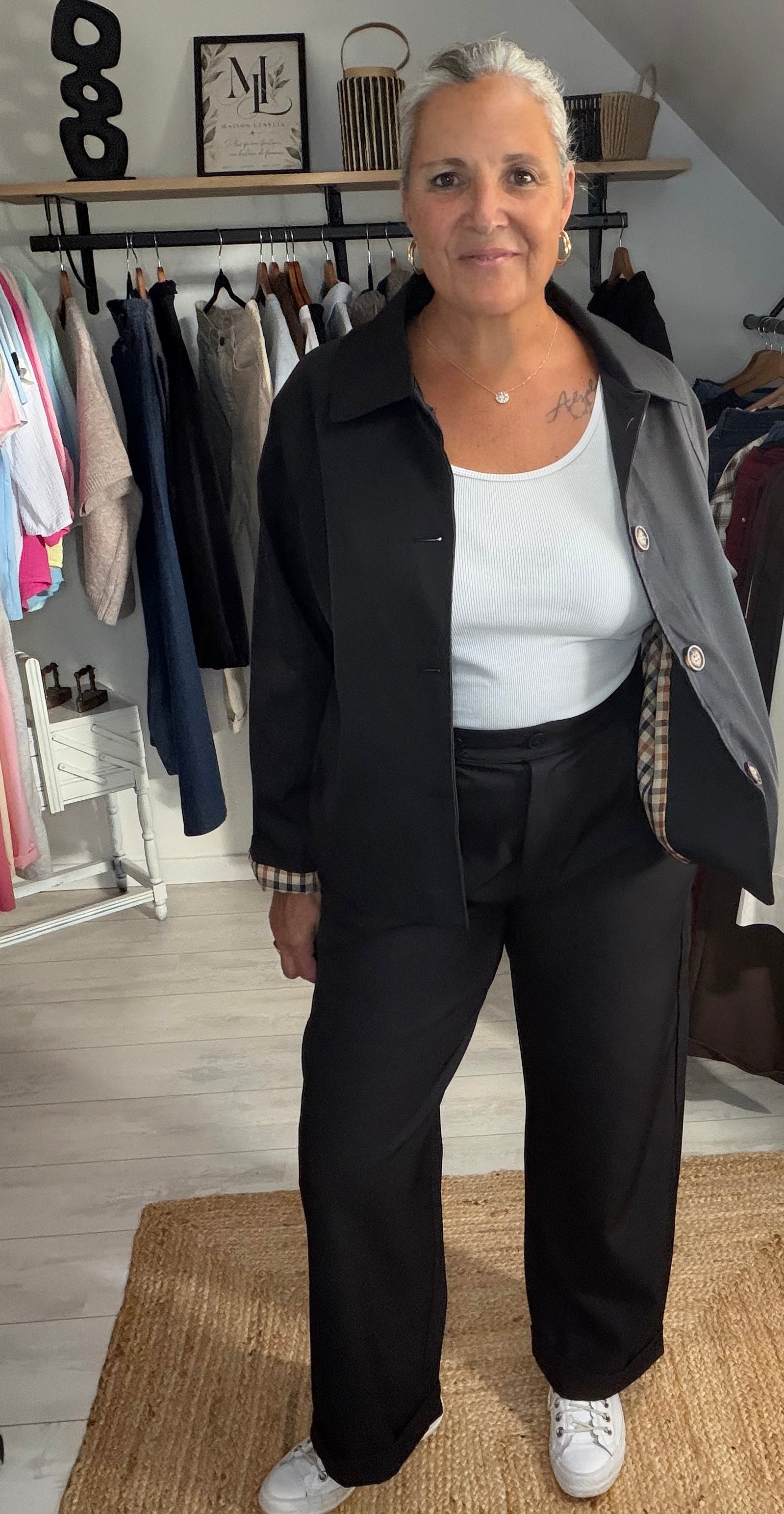 Veste courte Gabrielle - Camel ou Noir