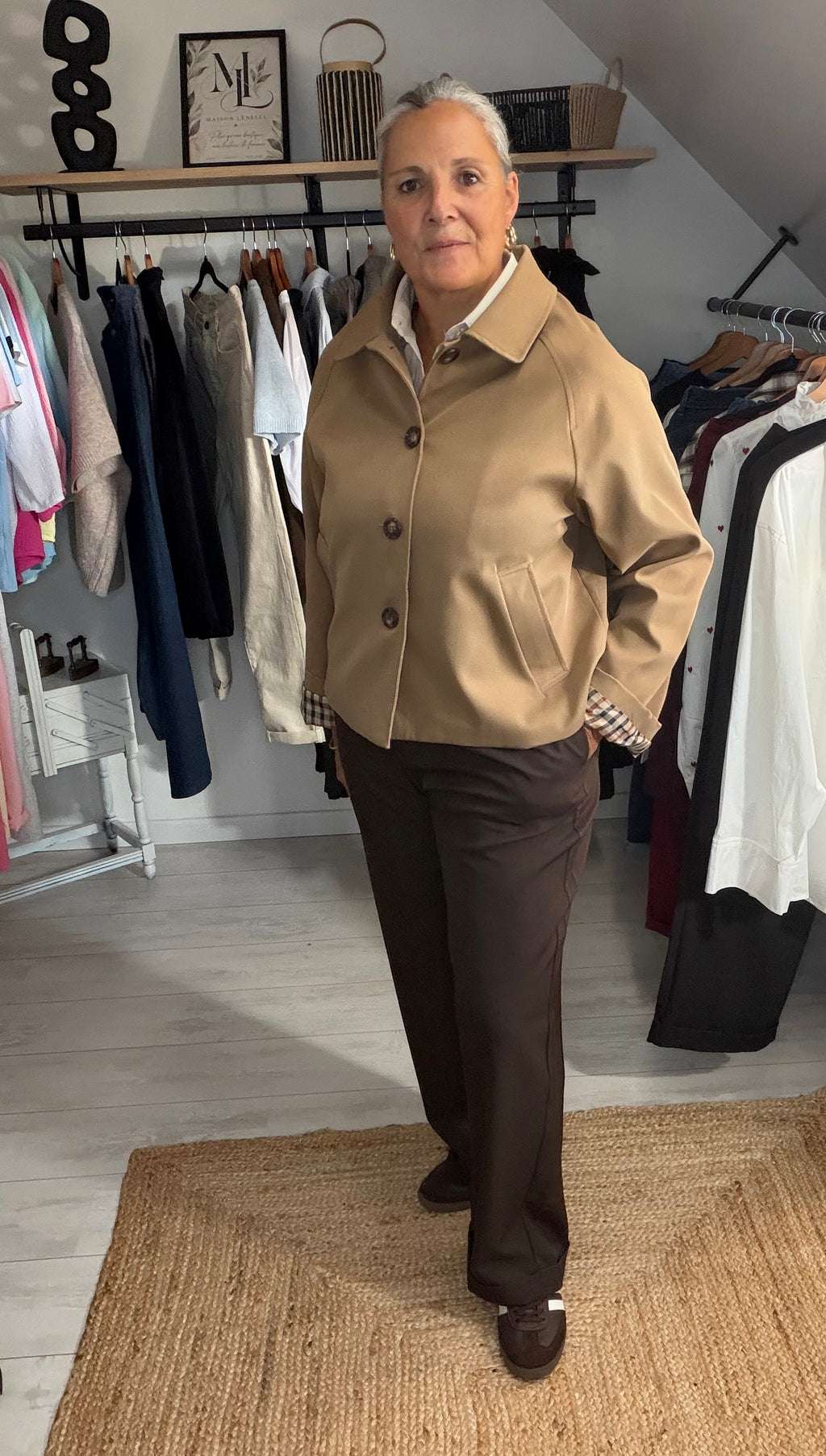 Veste courte Gabrielle - Camel ou Noir