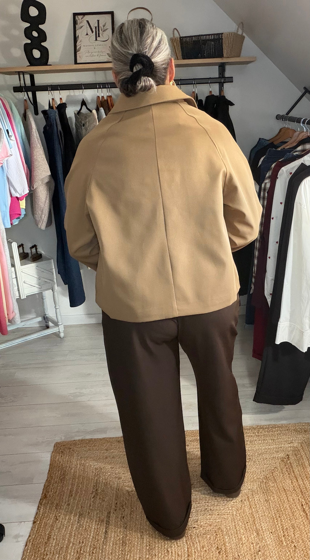 Veste courte Gabrielle - Camel ou Noir