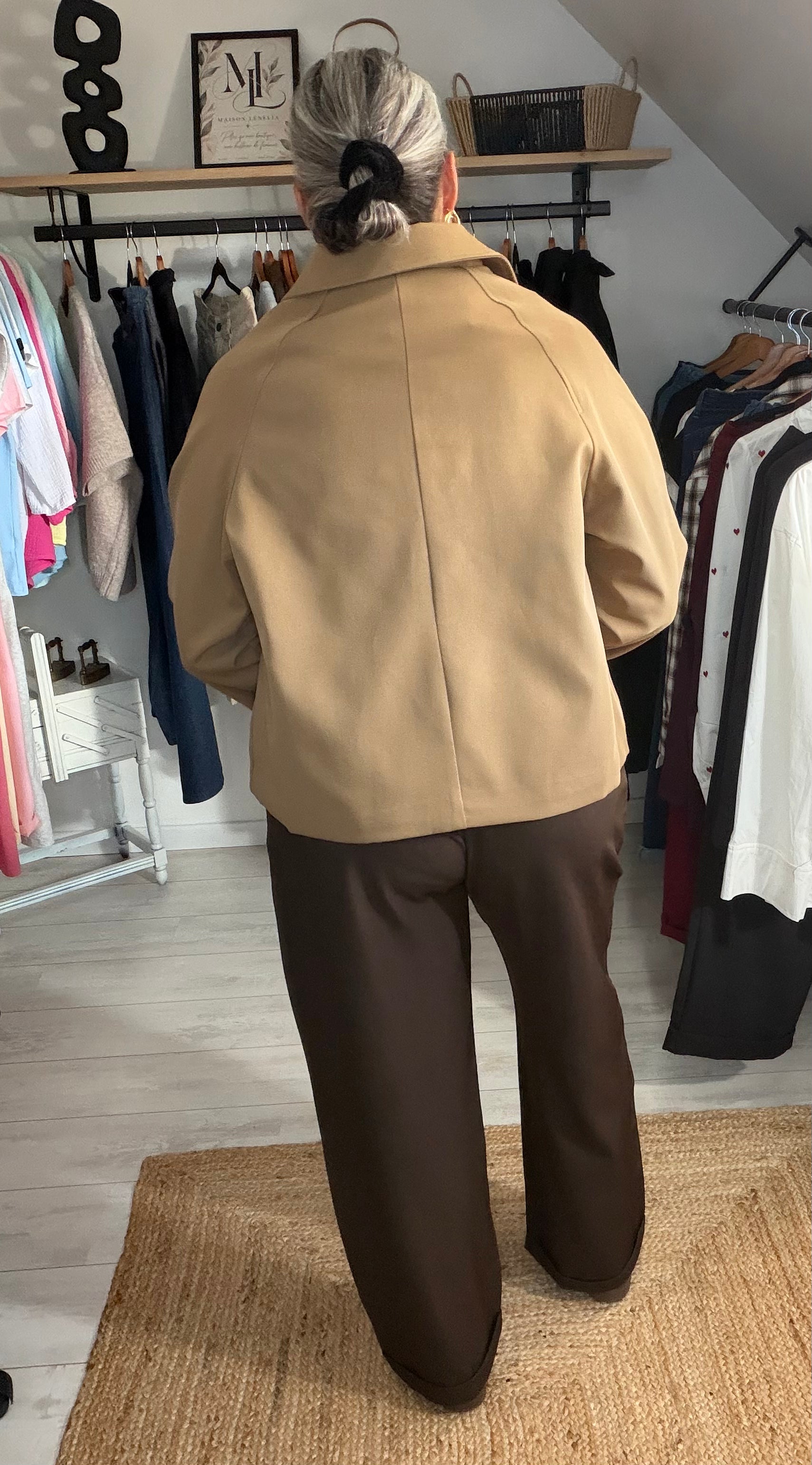 Veste courte Gabrielle - Camel ou Noir