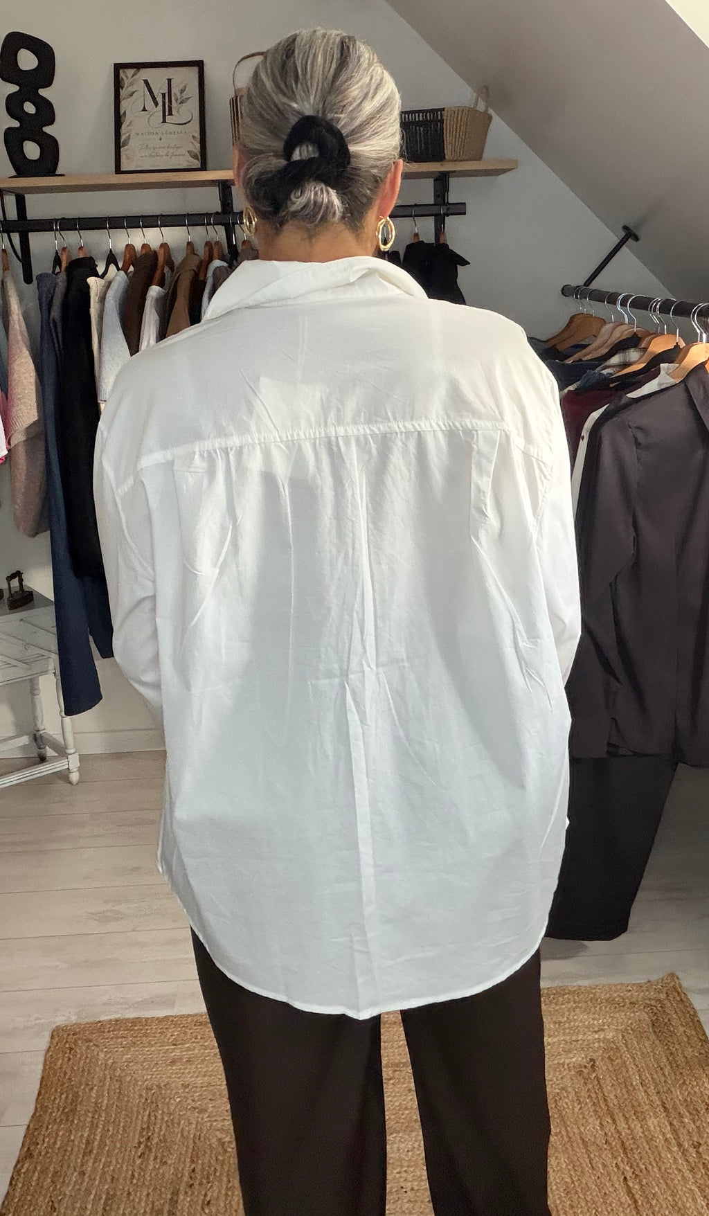 Chemise Parisienne Oversize à col noué