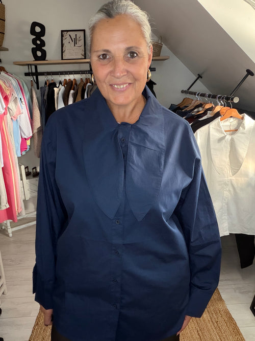 Chemise Parisienne Oversize à col noué