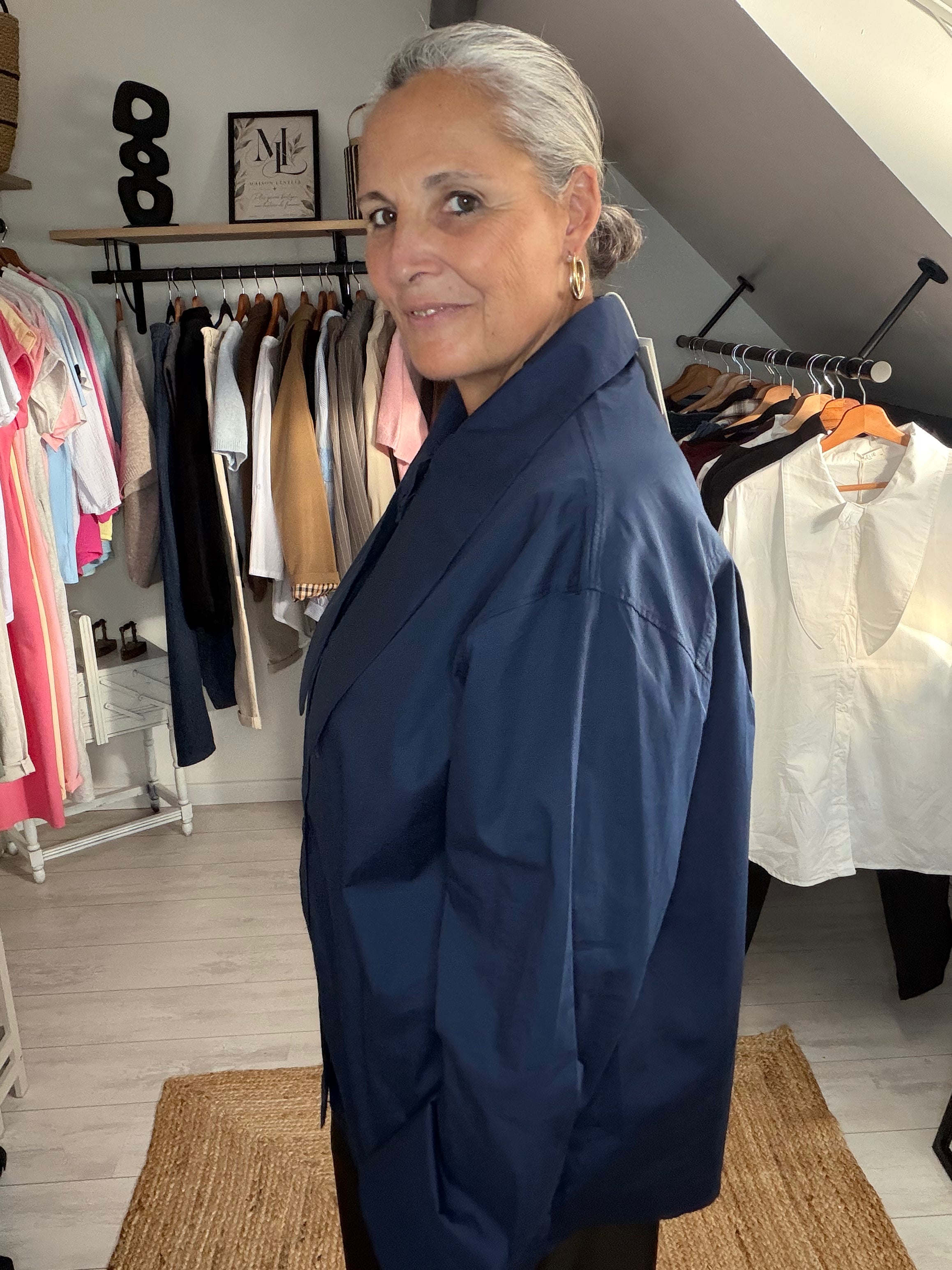 Chemise Parisienne Oversize à col noué