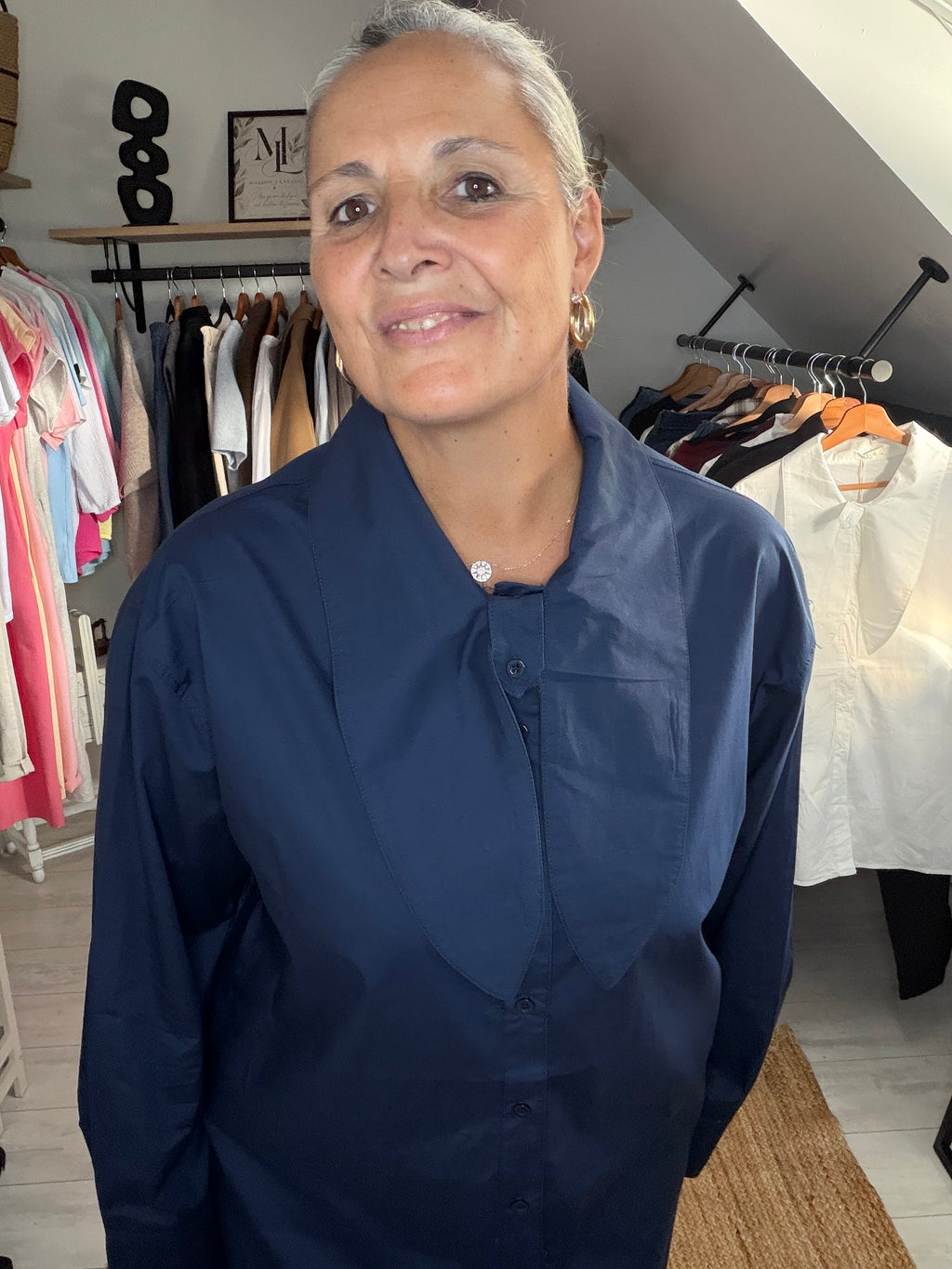 Chemise Parisienne Oversize à col noué