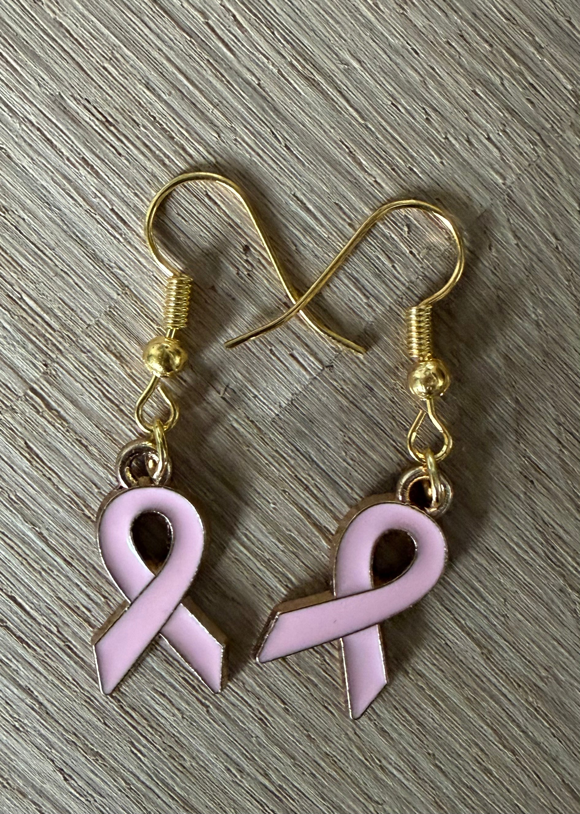 Boucles d’oreilles Octobre Rose 🎀