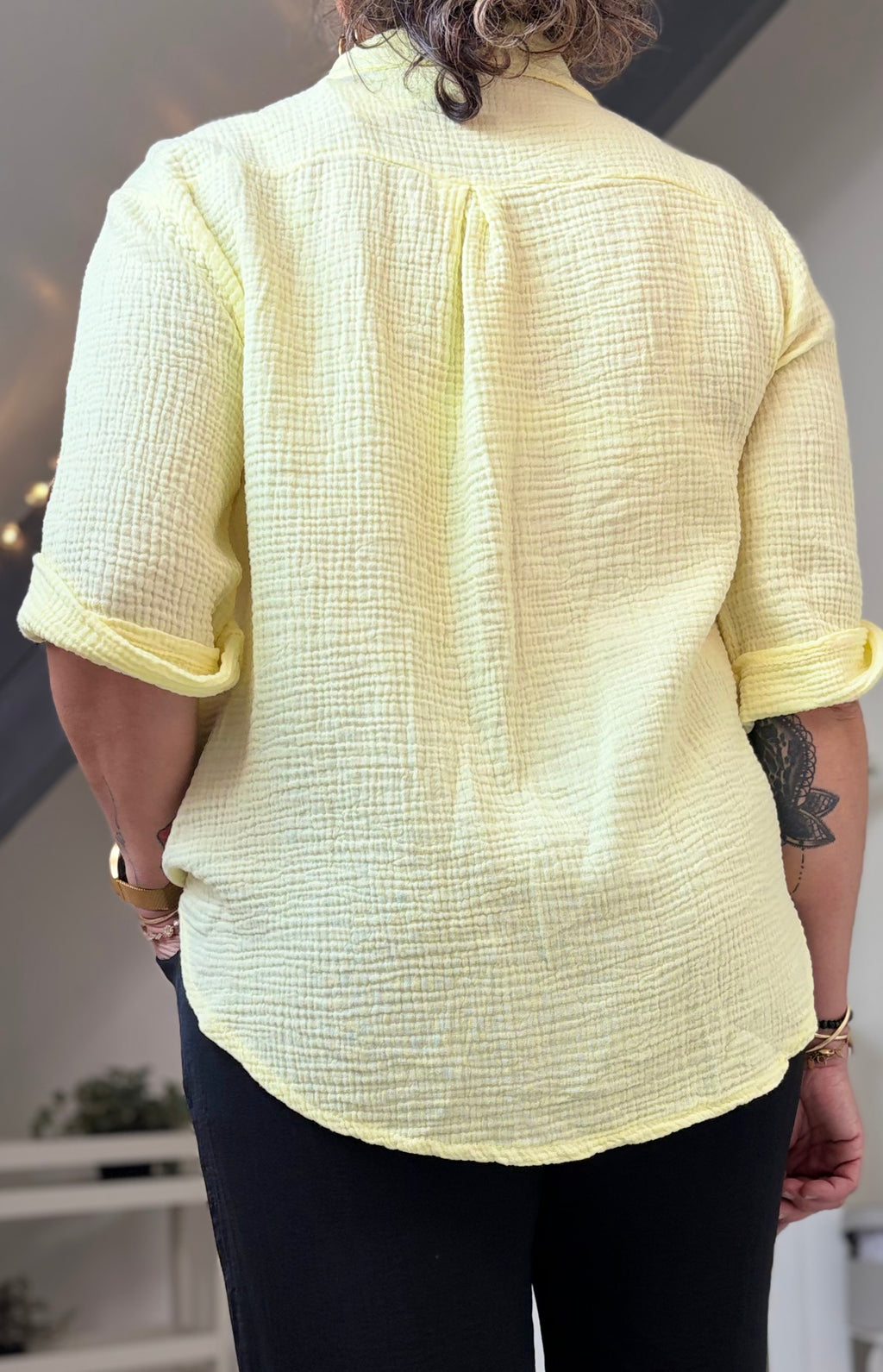 🌸 Chemise en Gaze de Coton – Disponible en plusieurs coloris