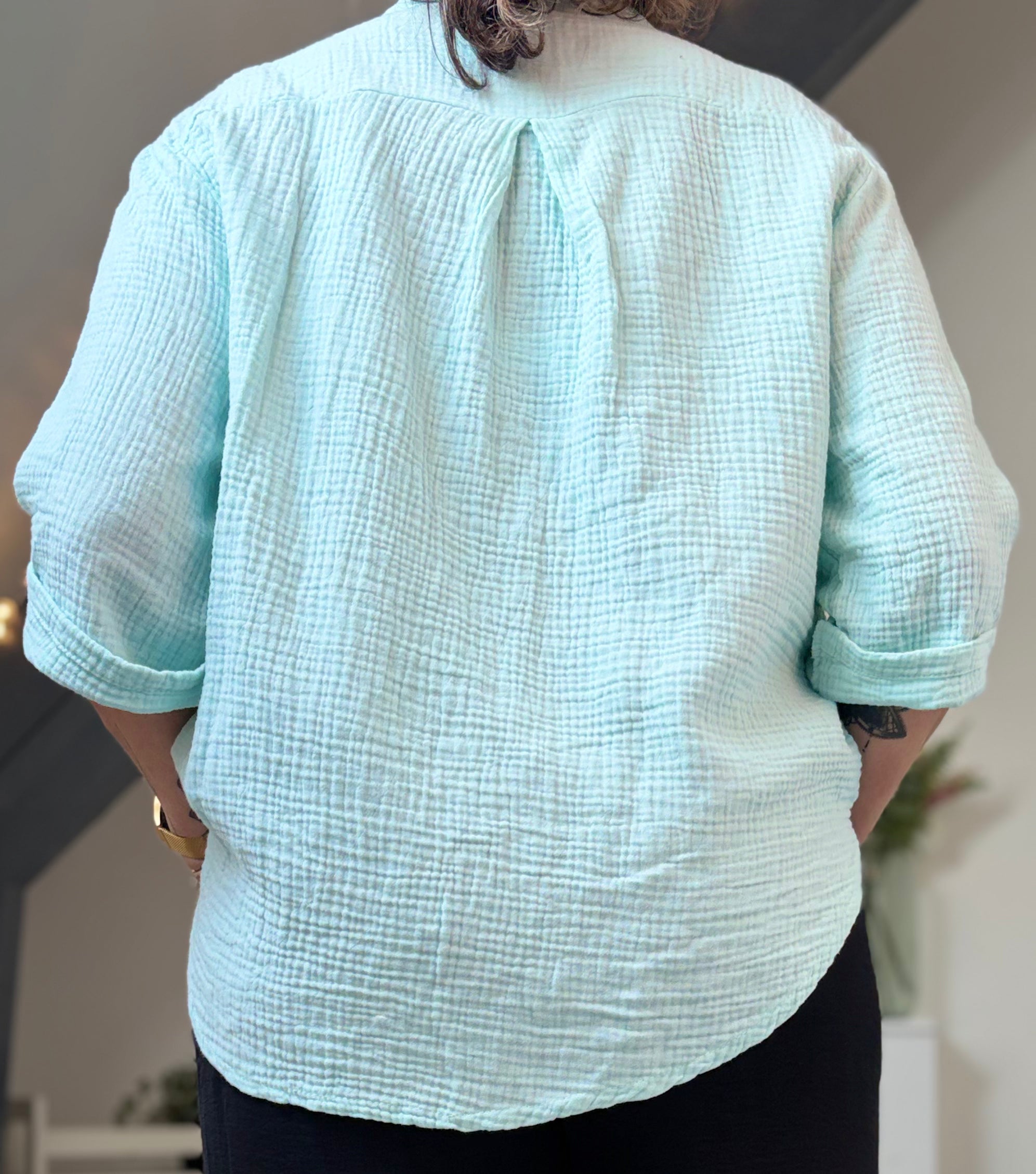 🌸 Chemise en Gaze de Coton – Disponible en plusieurs coloris