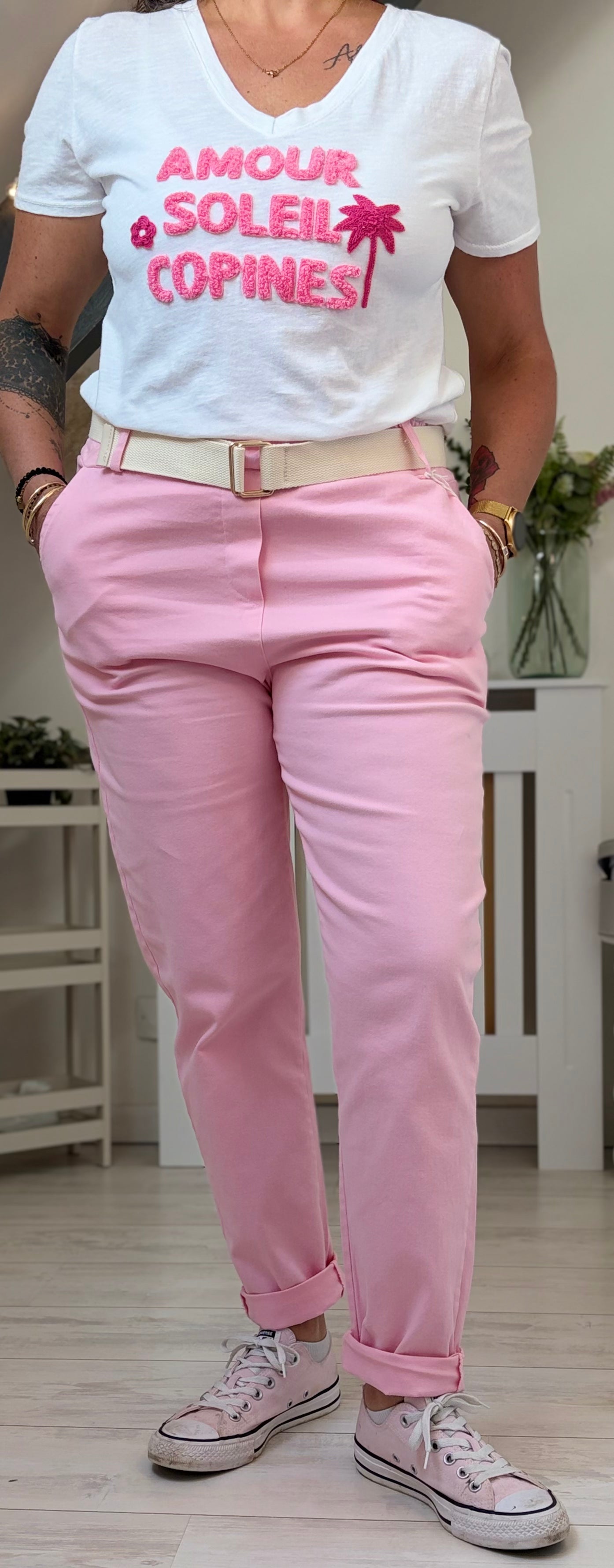 Pantalon Coton Stretch – Confort & Style Existe en plusieurs coloris