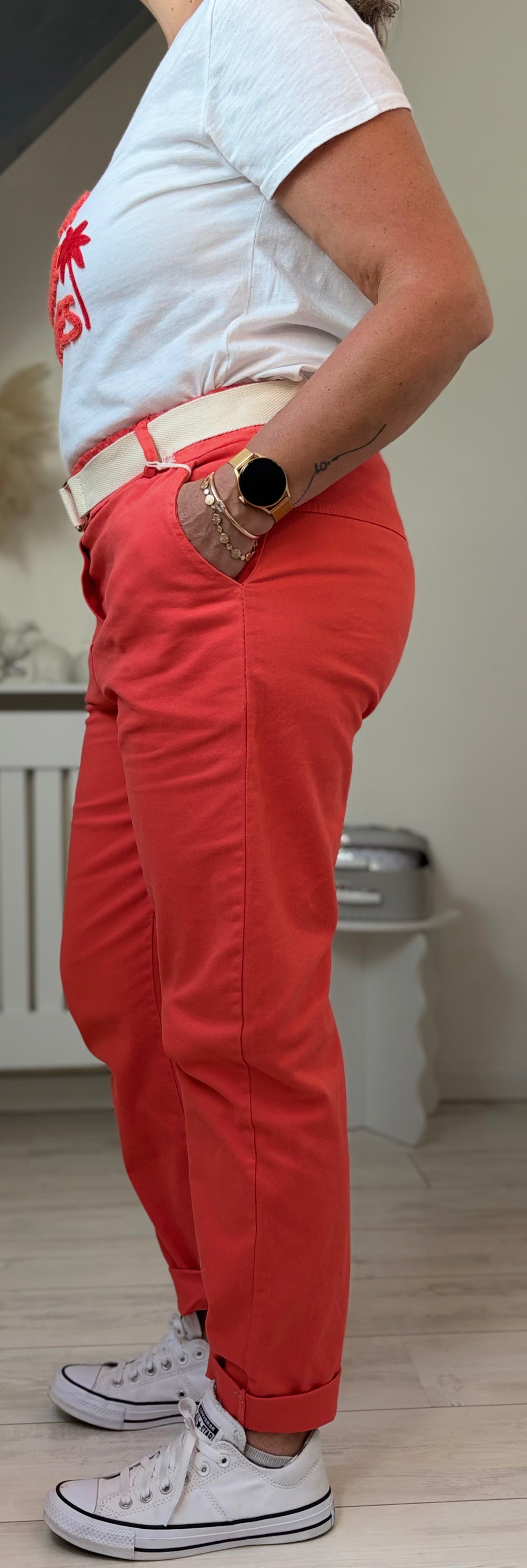 Pantalon Coton Stretch – Confort & Style Existe en plusieurs coloris