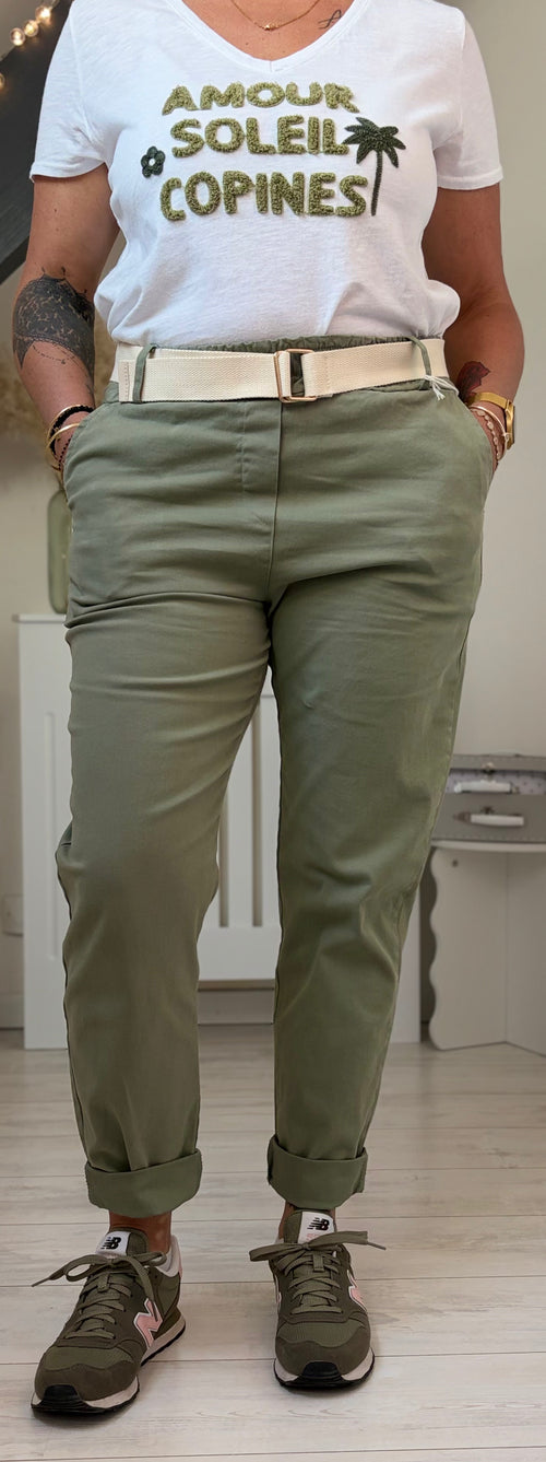Pantalon Coton Stretch – Confort & Style Existe en plusieurs coloris