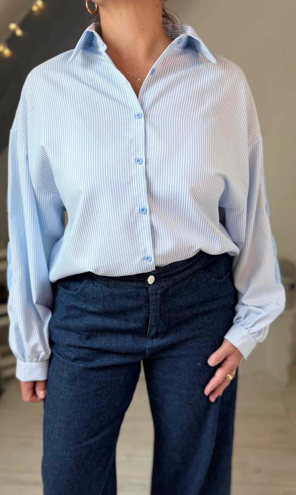 💙 Chemise Oversize Rayée "NEW YORK"