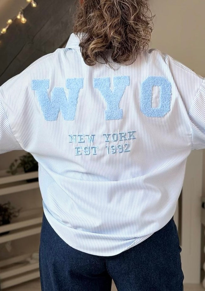 💙 Chemise Oversize Rayée "NEW YORK"