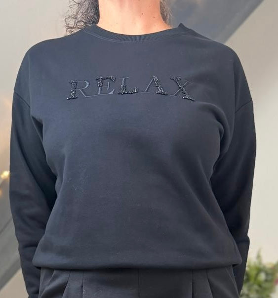 🖤🤍 Sweat RELAX – confort & style casual  Existe en 2 coloris