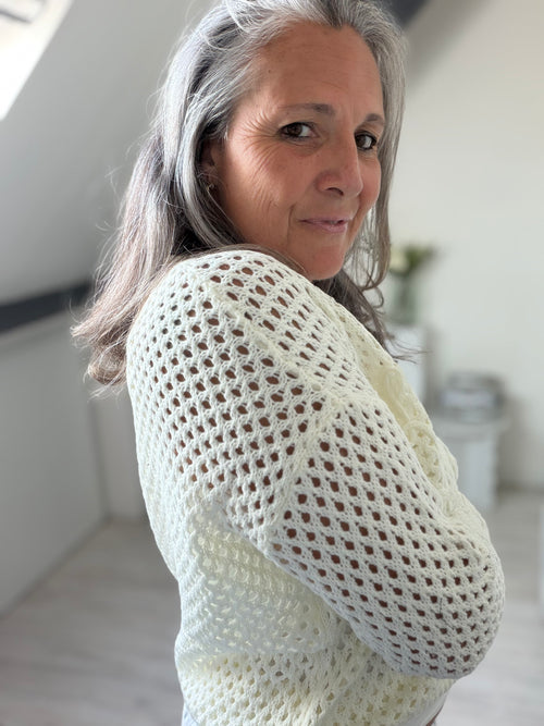 Le pull ajouré bohème chic 🤍✨